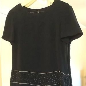 This navy blue Depeche dress is a beautiful two-piece dress in size 8.